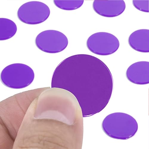 Miniatura 4 de Coopay 300 discos de plástico para contadores de aprendizaje, discos de conteo de fichas de bingo para práctica de matemáticas y fichas de póquer, 1