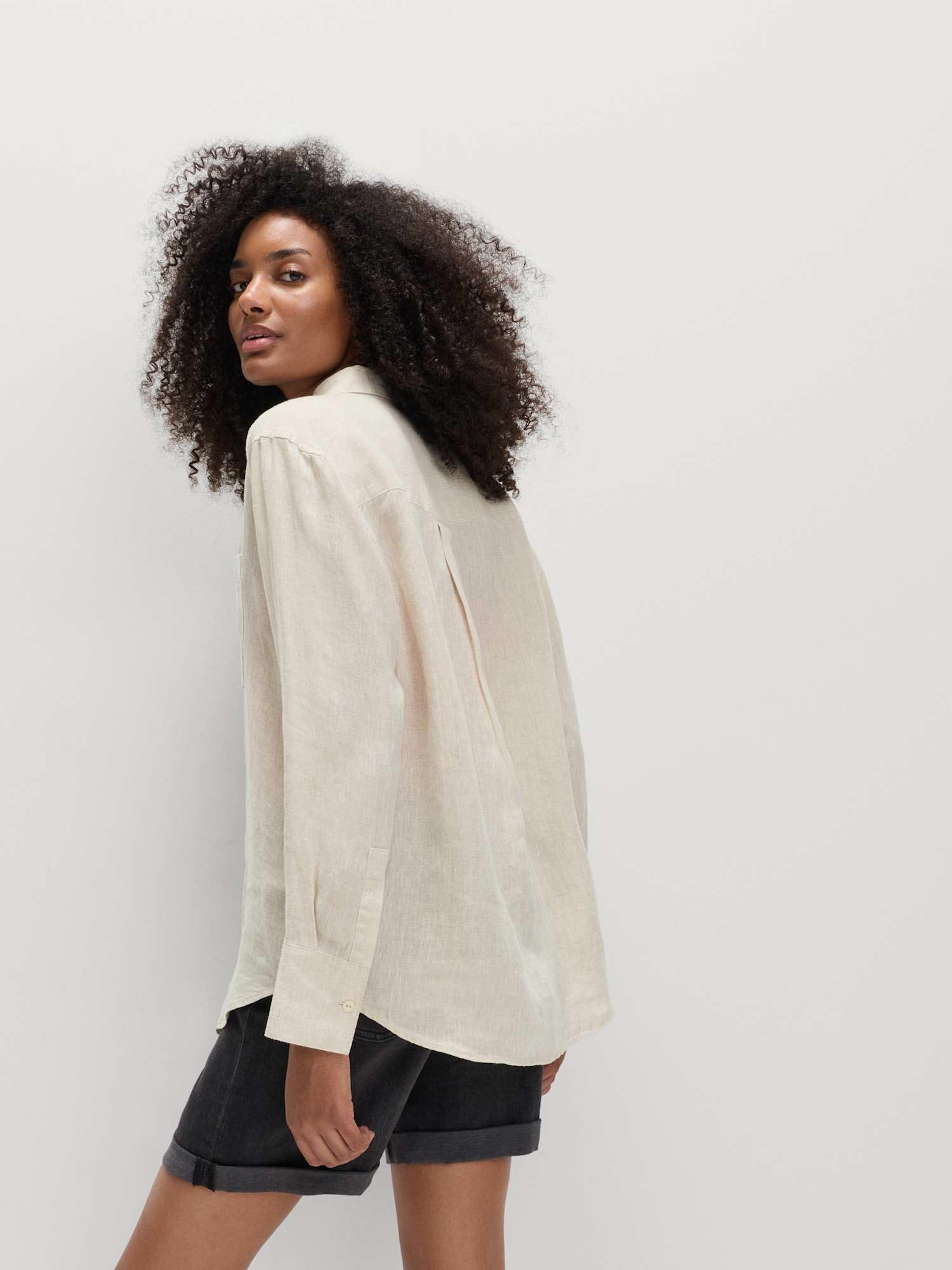 Marks & Spencer Donna Linen Camicia – vestibilità Regolare