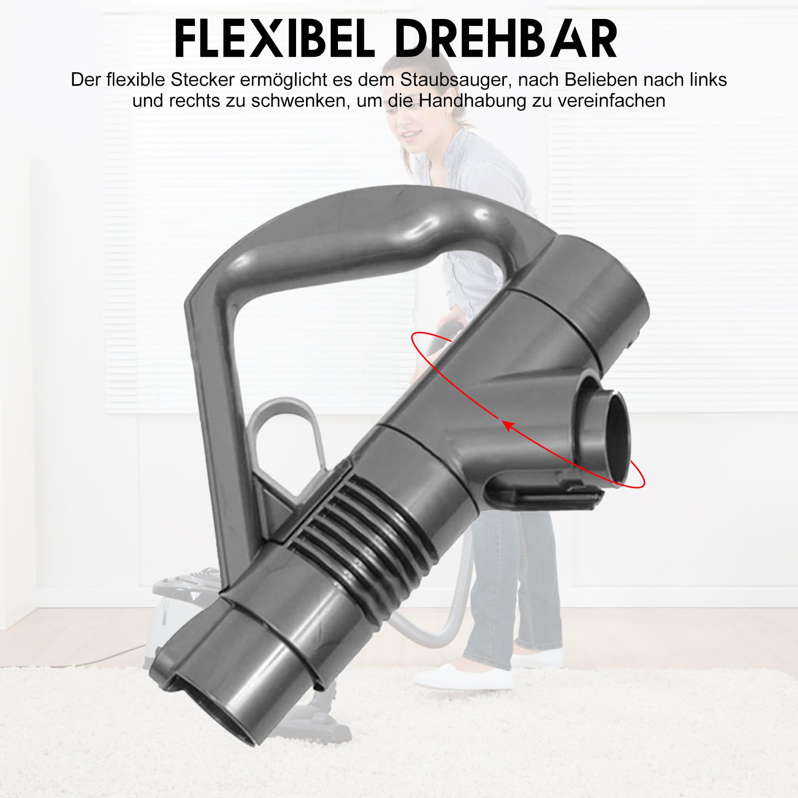 Riomijun Dyson DC29 ile uyumlu saplı elektrikli süpürge, sap boru