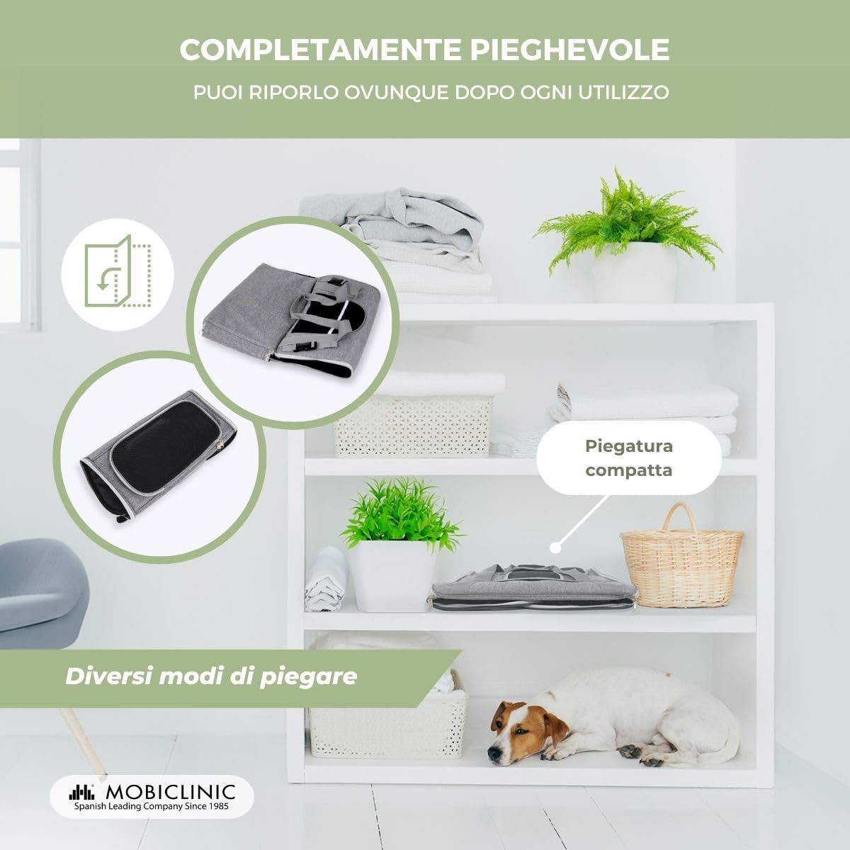 Mobiclinic® pets, Trasportino per cani e gatti, Bronco, Pieghevole, Cinghia trolley, Ventilazione, Multi-accesso, Regolabile, 48x25x30 cm, Animali domestici. di piccola taglia Mobiclinic® pets, Trasportino per cani e gatti, Bronco, Pieghevole, Cinghia trolley, Ventilazione, Multi-accesso, Regolabile, 48x25x30 cm, Animali domestici. di piccola taglia