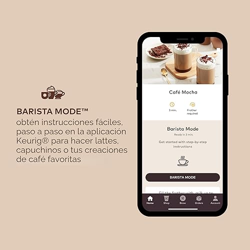 Vista 4 de Keurig K-Cafe SMART - Máquina de café de una sola porción con cápsulas K-Cup, color negro