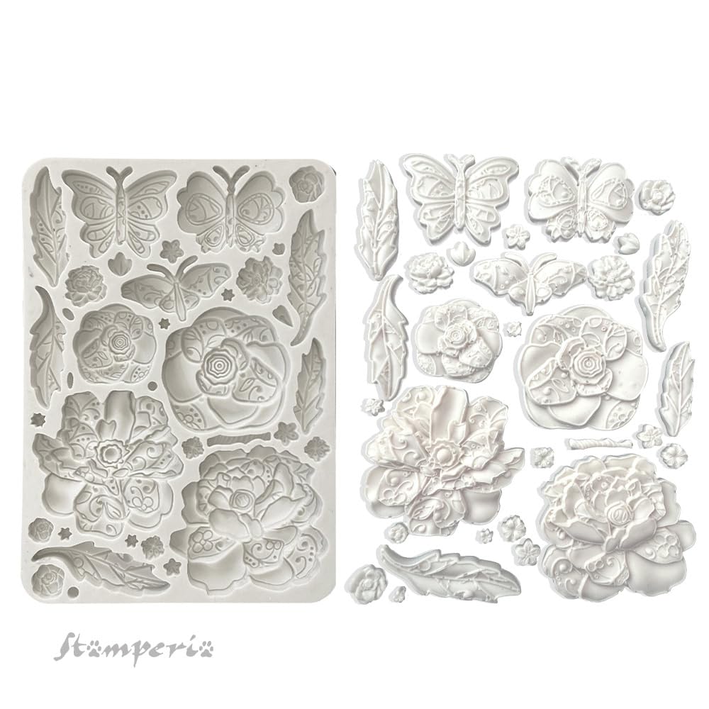Stamperia, Silicone Mould A5 for Scrapbooks Bullet Journals and More, Non-Stick, Suitable for Air-Dry Clay, Resin and More - Image 2