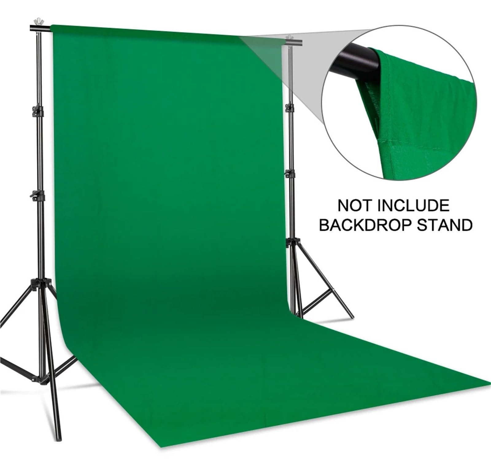Girone Sfondi Fotografici Sfondo fotografico Fondale in mussola di cotone liscia Panno di sfondo for schermo verde for video in studio fotografico(Black,3000x6000mm)