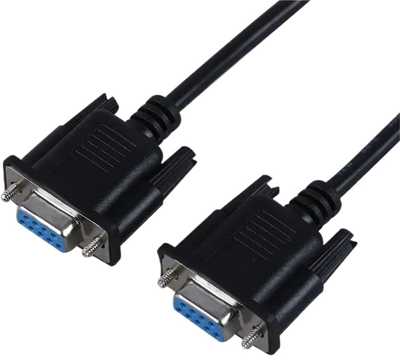 1pcs Extended Wires DB9 pin Serial Cable RS232 COM Wires DB9 Female to Female Convert Male to Female Direct Connection(Female to Female,3 metre)