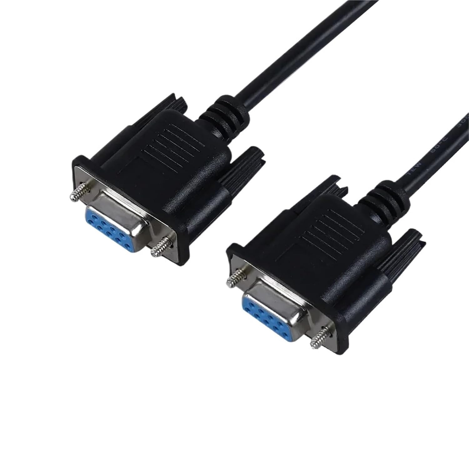 1pcs Extended Wires DB9 pin Serial Cable RS232 COM Wires DB9 Female to Female Convert Male to Female Direct Connection(Female to Female,1.5m)