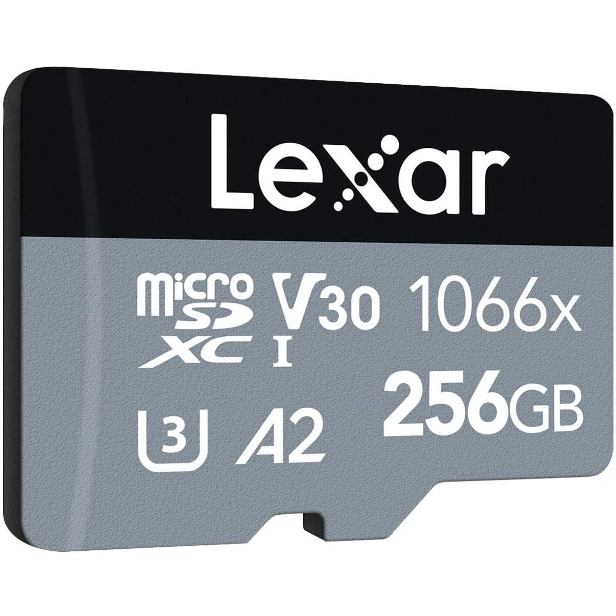 Lexar Professional 1066x 256GB MicroSDXC UHS-I Card with SD