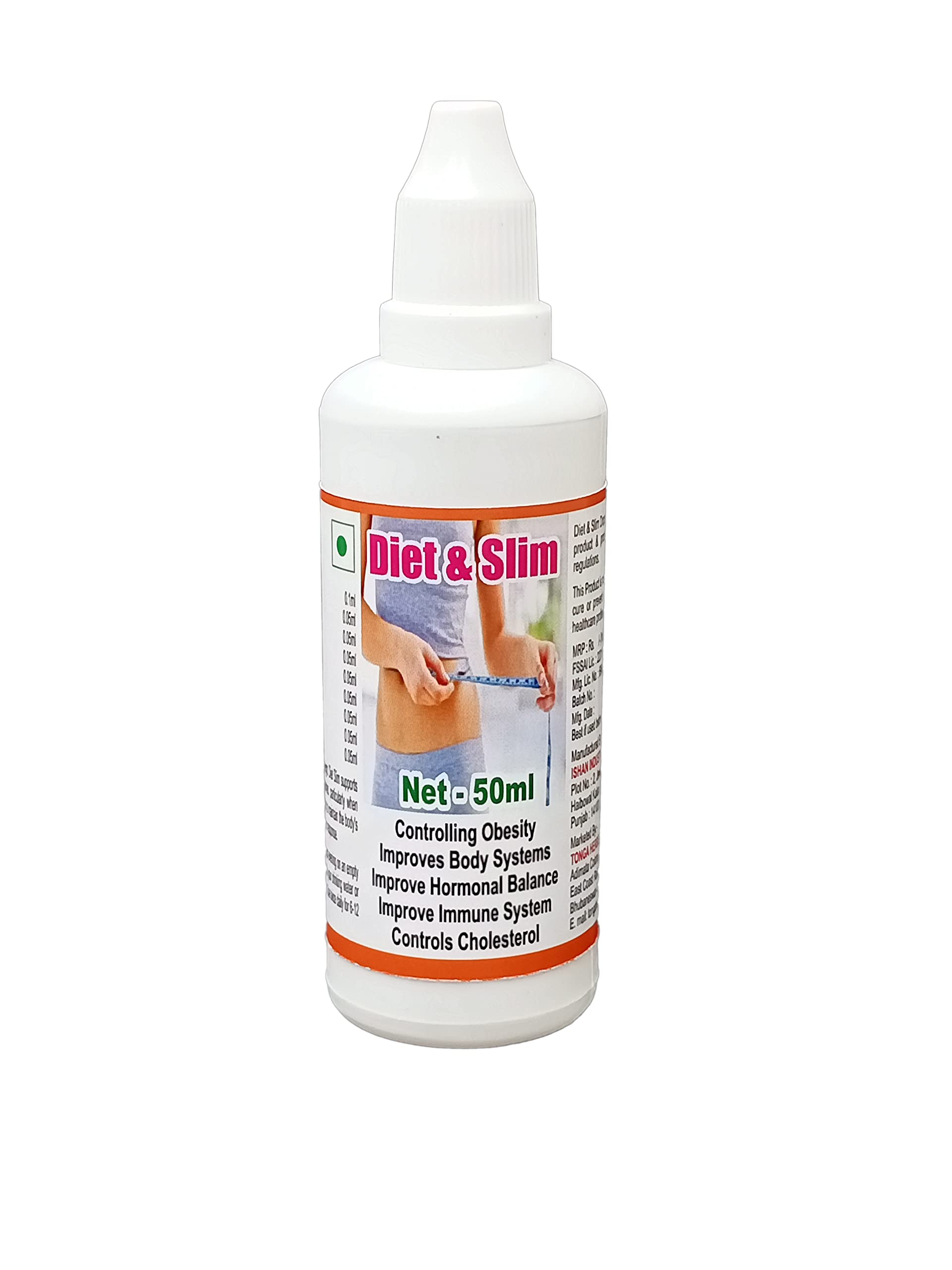 DIET & SLIM DROPS - 50 ML (GET 1 BOTTLE DIET & SLIM 50ML DROPS FREE)