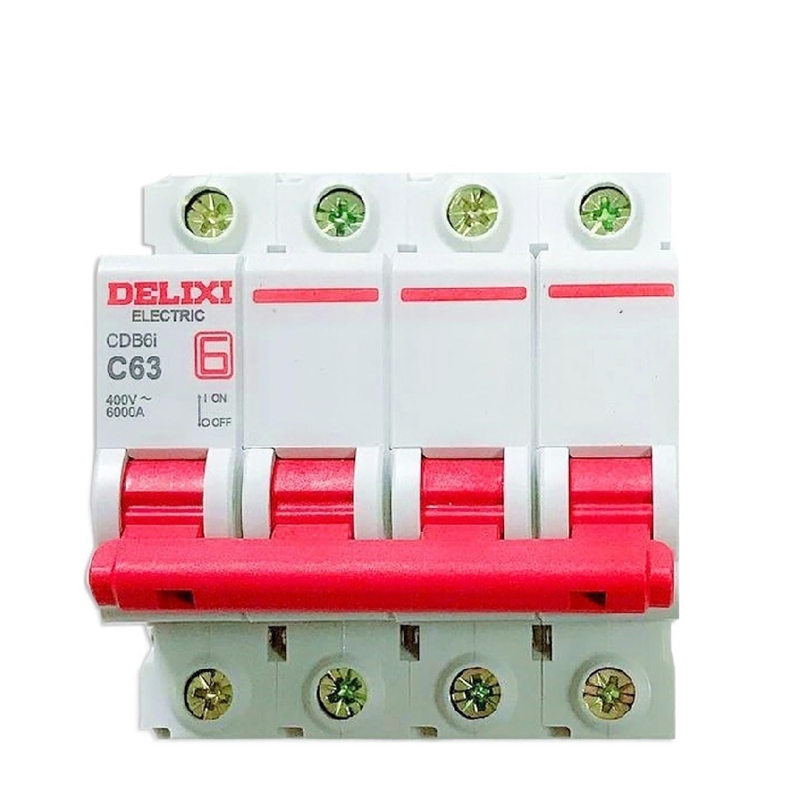 Interruptor automático magnético tetrapolar de 63 amperios y 400V