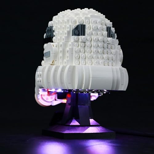 Miniatura 3 de BRIKSMAX Kit de iluminación LED para casco Stormtrooper, compatible con el modelo de bloques de construcción Lego 75276, no incluye el juego de Lego