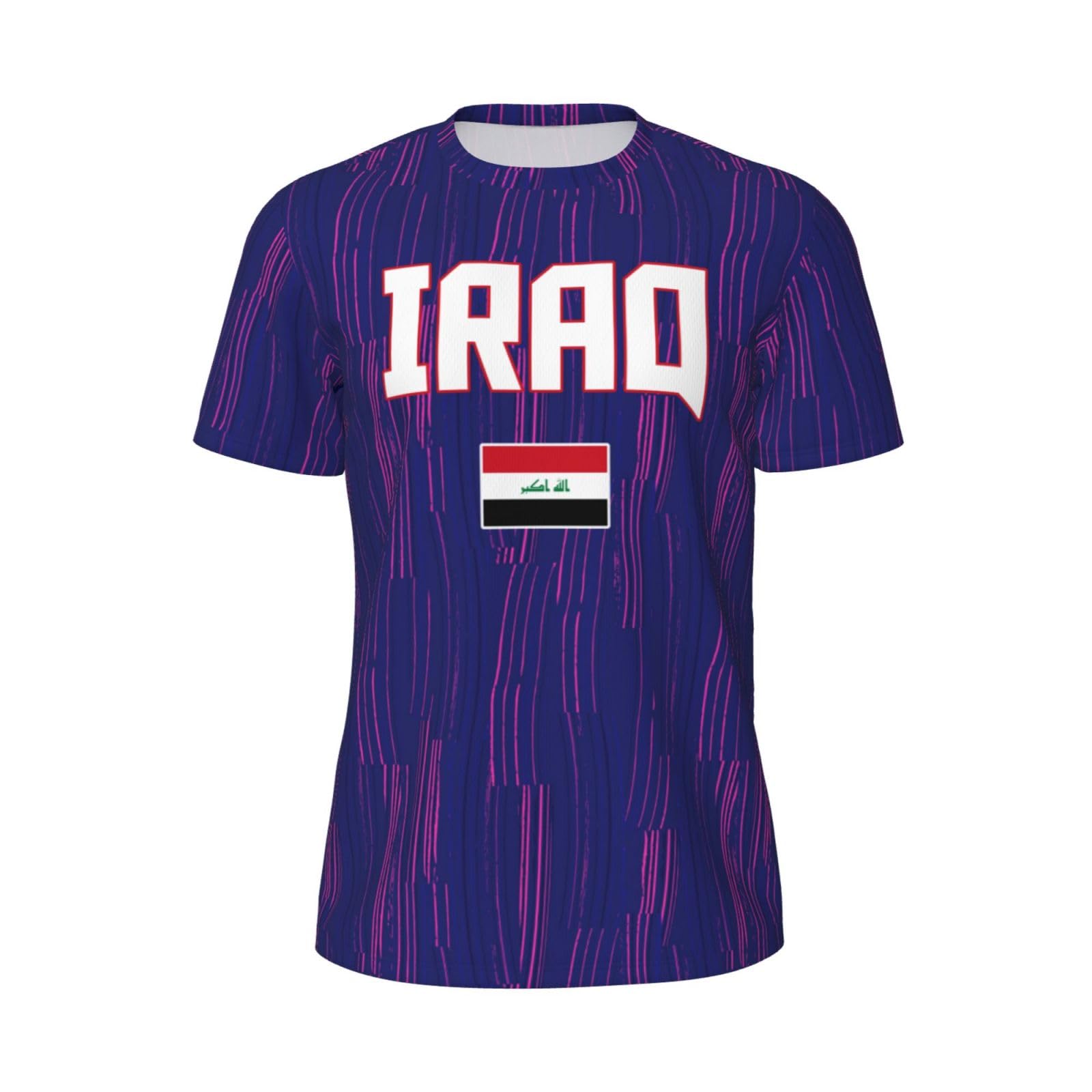 DABOYOZHZH Iraq Flag Cool Iraqans (135) Sports Jersey Mesh T-Shirt 3D Print for Running Cycling Soccer Tennis Fitness Climbing Shirts