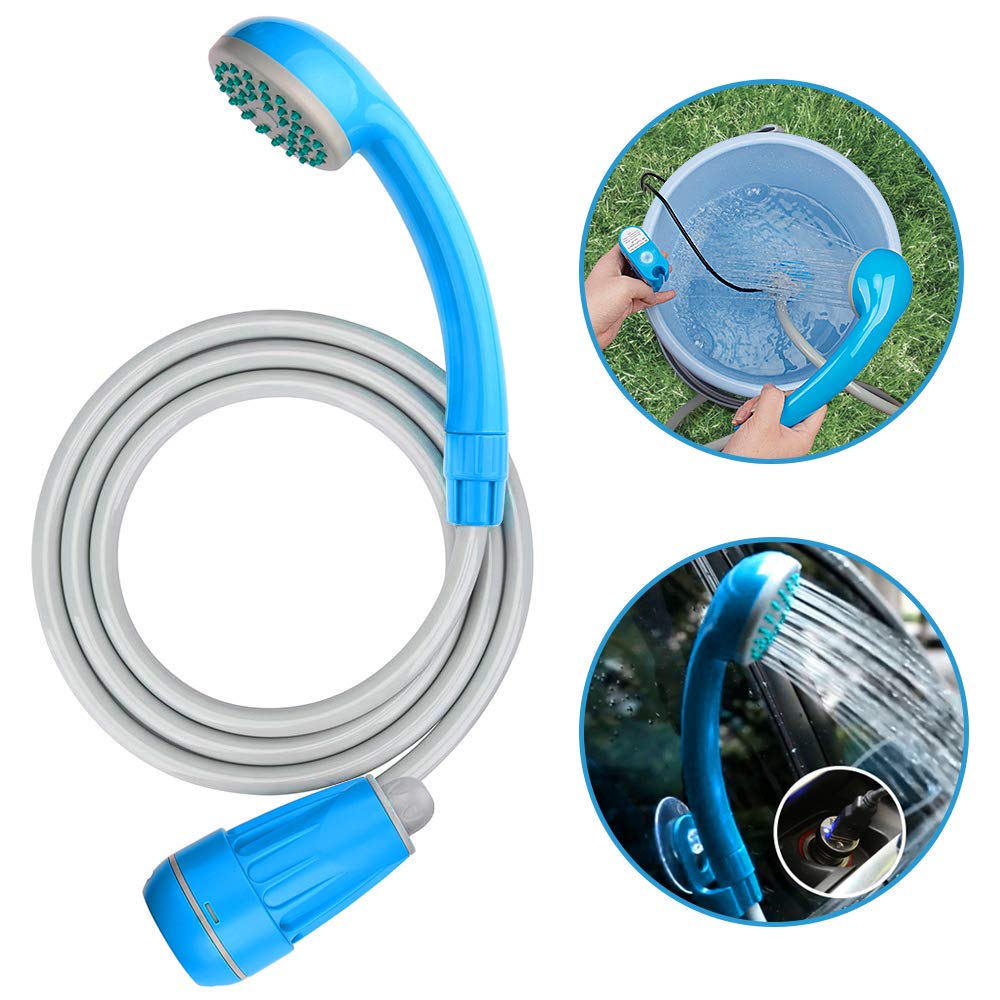 Buy LIBERRWAY Camping Shower Portable, 60-90mins Rechargeable Shower ...
