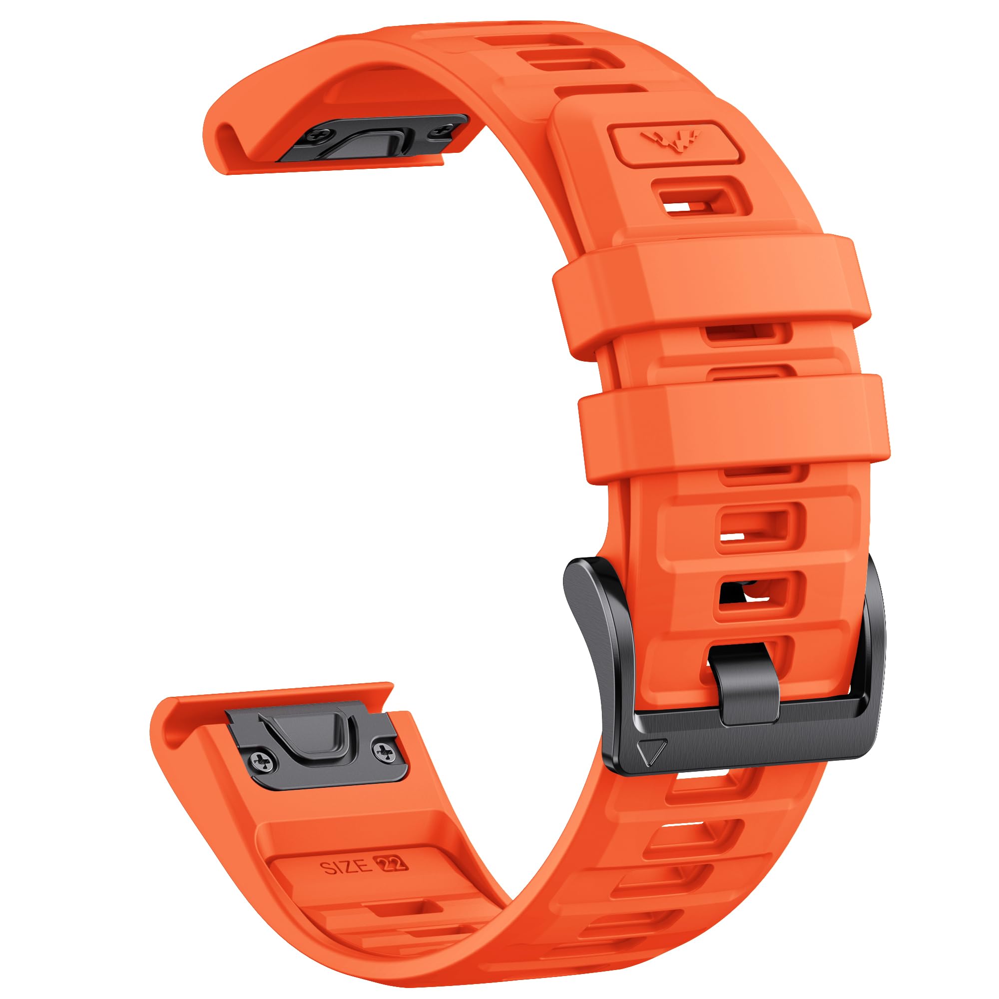 QuickFit 26mm Soft Silicone Strap for Garmin Fenix 8 (51mm)/7X/6X