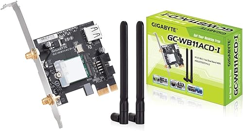 Vista 3 de GIGABYTE GC-WB1733D-I (Bluetooth 5/Wireless AC 9260/160MHz Dual Band WiFi/Tarjeta de expansión)