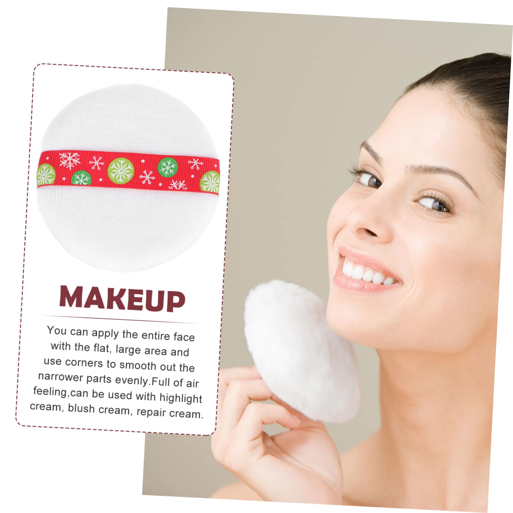 BESTYASH Makeup Sponge Set 6pcs Beauty Makeup Soft Cotton Rounds for Foundation Concealer Cream Liquid Foundation