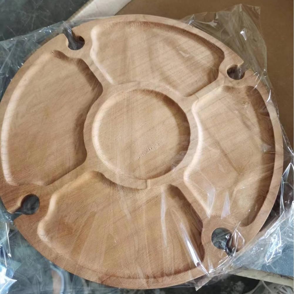 Table de pique-nique pliante portable en bois avec support pour verre à vin – Table de salle à manger en plein air idéale avec support pour verres à vin et compartiment pour une installation et un