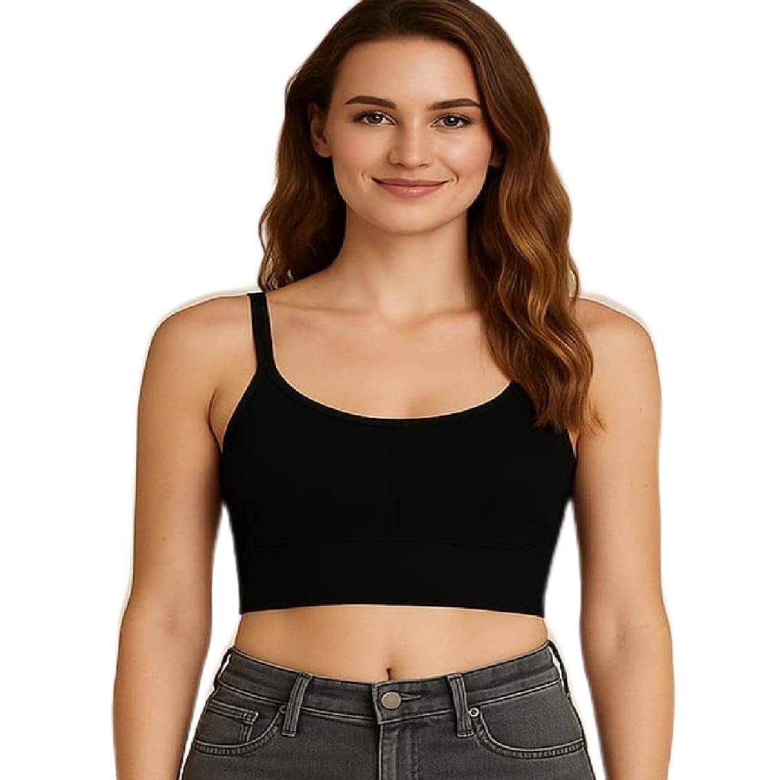 Women Nylon Spandex Stretchable Padded Sports Bra Top for Gym & Yoga-image-16