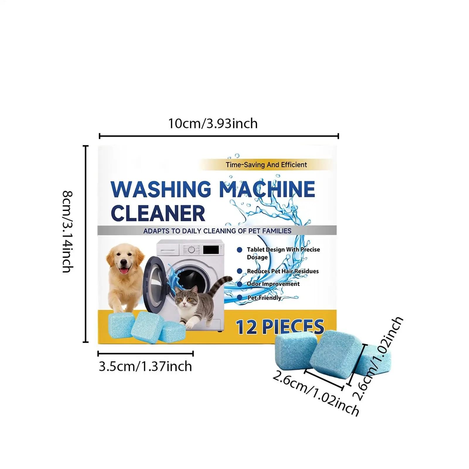 washing machine cleaner tablets Waschmaschinenreiniger zur gründlichen Entkalkung von Familien mit Haustieren