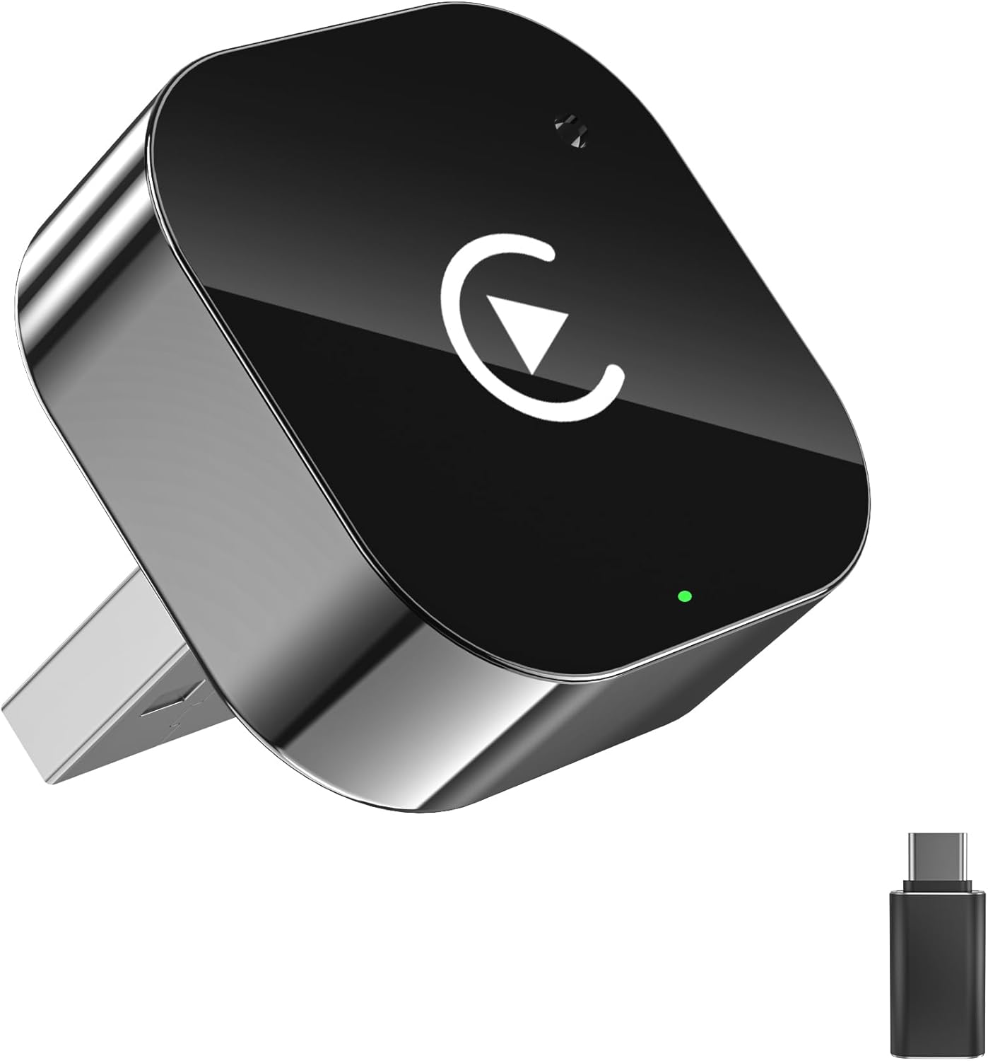 Wireless Carplay Adapter & Android Auto 2025 Upgrade Wired CarPlay to Wireless,2-in-1 Mini USB Design with Fast Stable Connection Car Play for Apple iOS 10+, Android 11+ Version Black