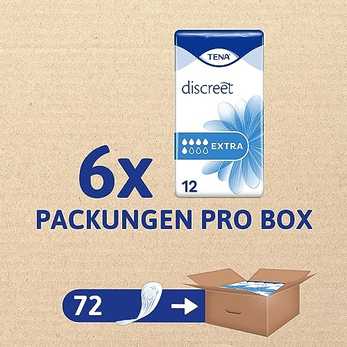 Damenbinden Tena Discreet Extra – 72 Stück im Monatspaket