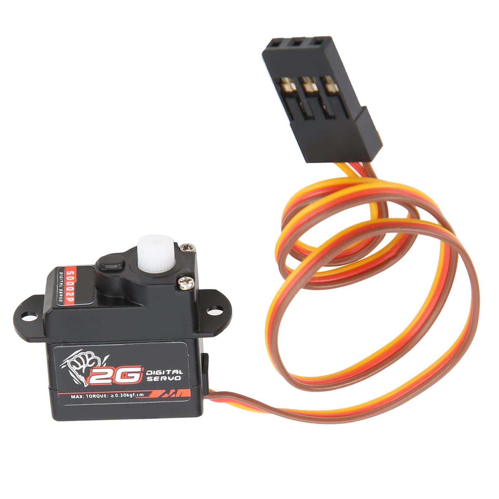 Zestaw Cyfrowych Serwomechanizmów RC, Serwo Cyfrowe 2G ze śrubą Ramienia Serwomechanizmu Nadaje Się do 1/24 RC Car Stałopłat, Helikopter, Samolot