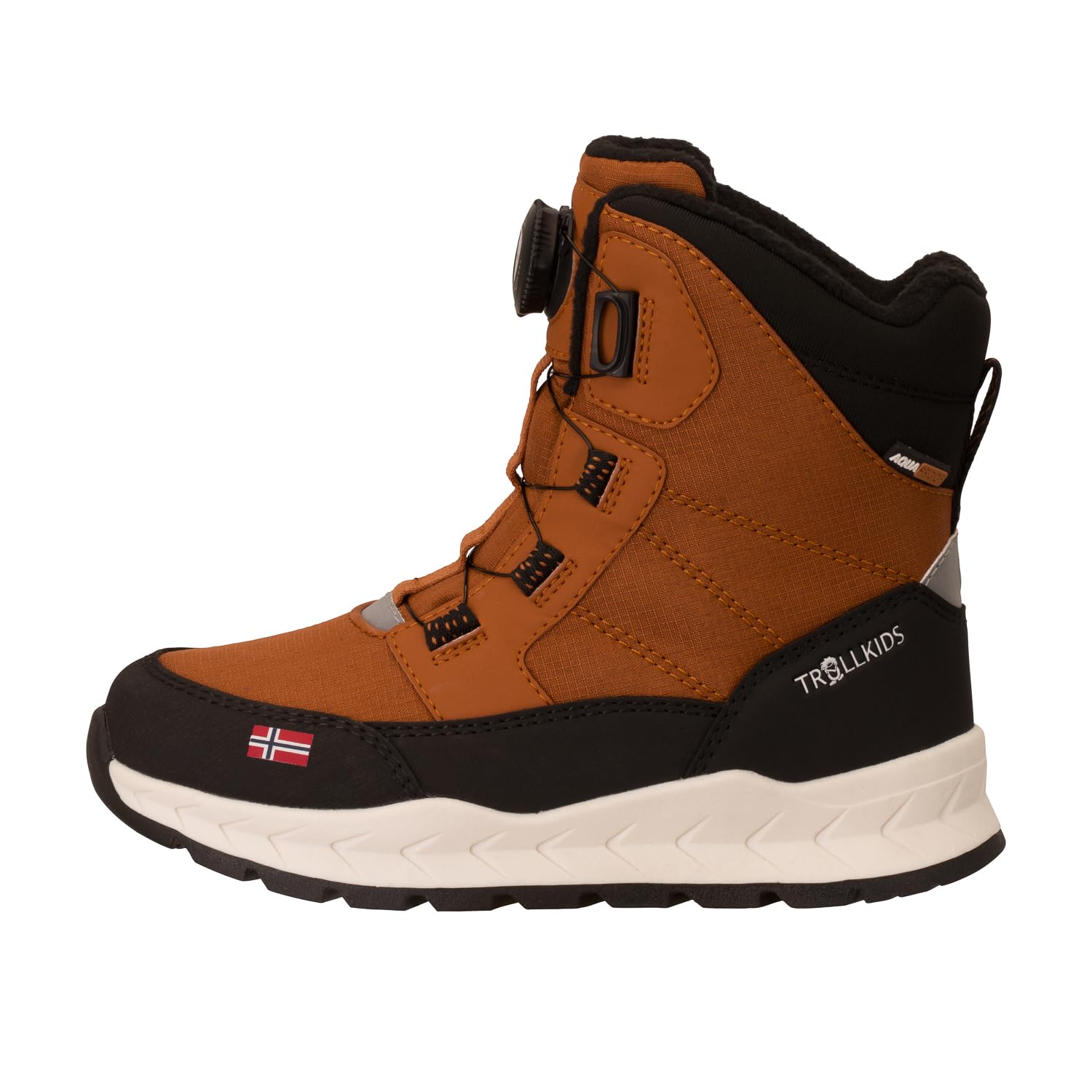 Trollkids Kids Torvik Winter Boots | Wasserdicht, Atmungsaktiv, FitGo-Schnellschnürsystem, Herausnehmbare Innensohle, Reflektierende Elemente, Griffige Laufsohle
