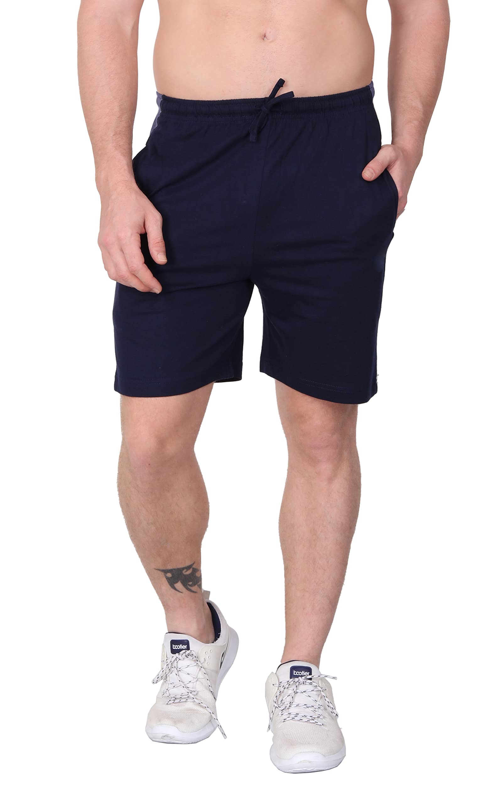 Mens Cotton Shorts Bermuda - Soft Cotton Comfort & Breathable