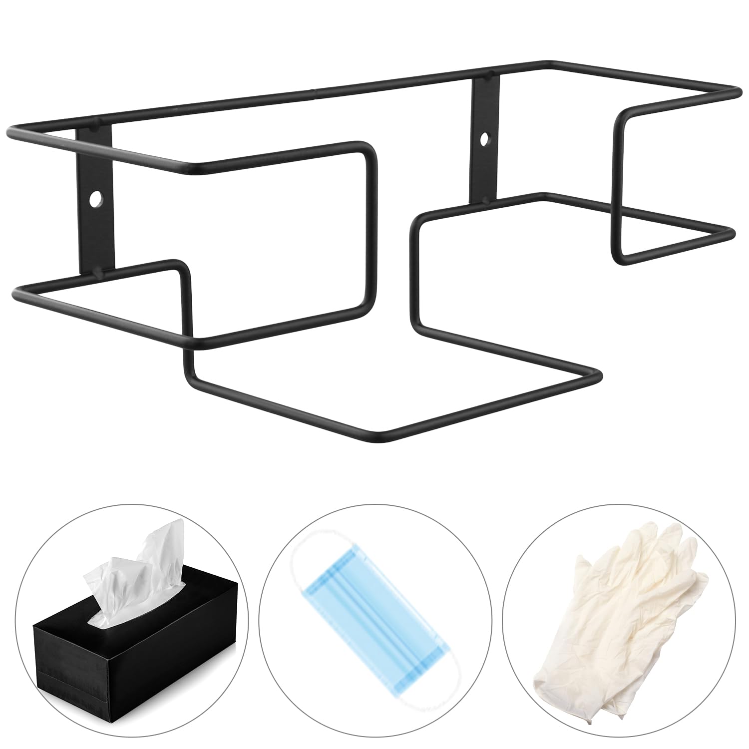MAGICLULU Supporto da in Alluminio Multifunzionale da Parete Nero