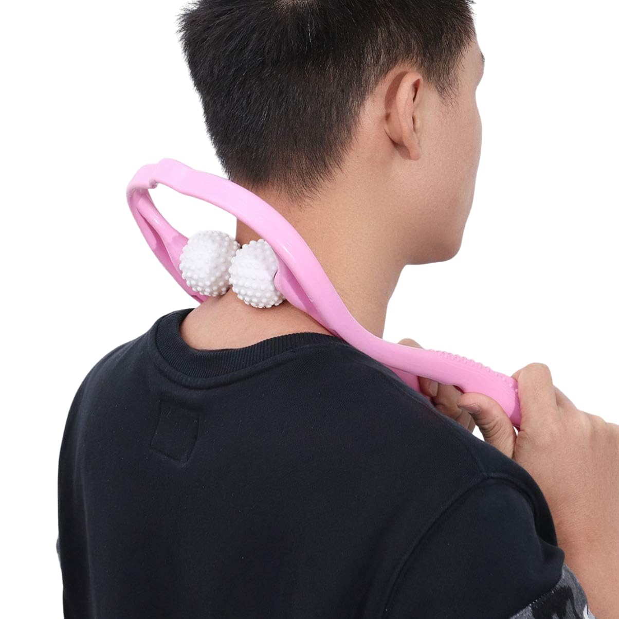 INFINITIX Neck Massager Roller,Handheld with Balls Massage Point, Pain Relief Massager for Deep Tissue in Neck, Back, Shoulder, Waist, and Leg