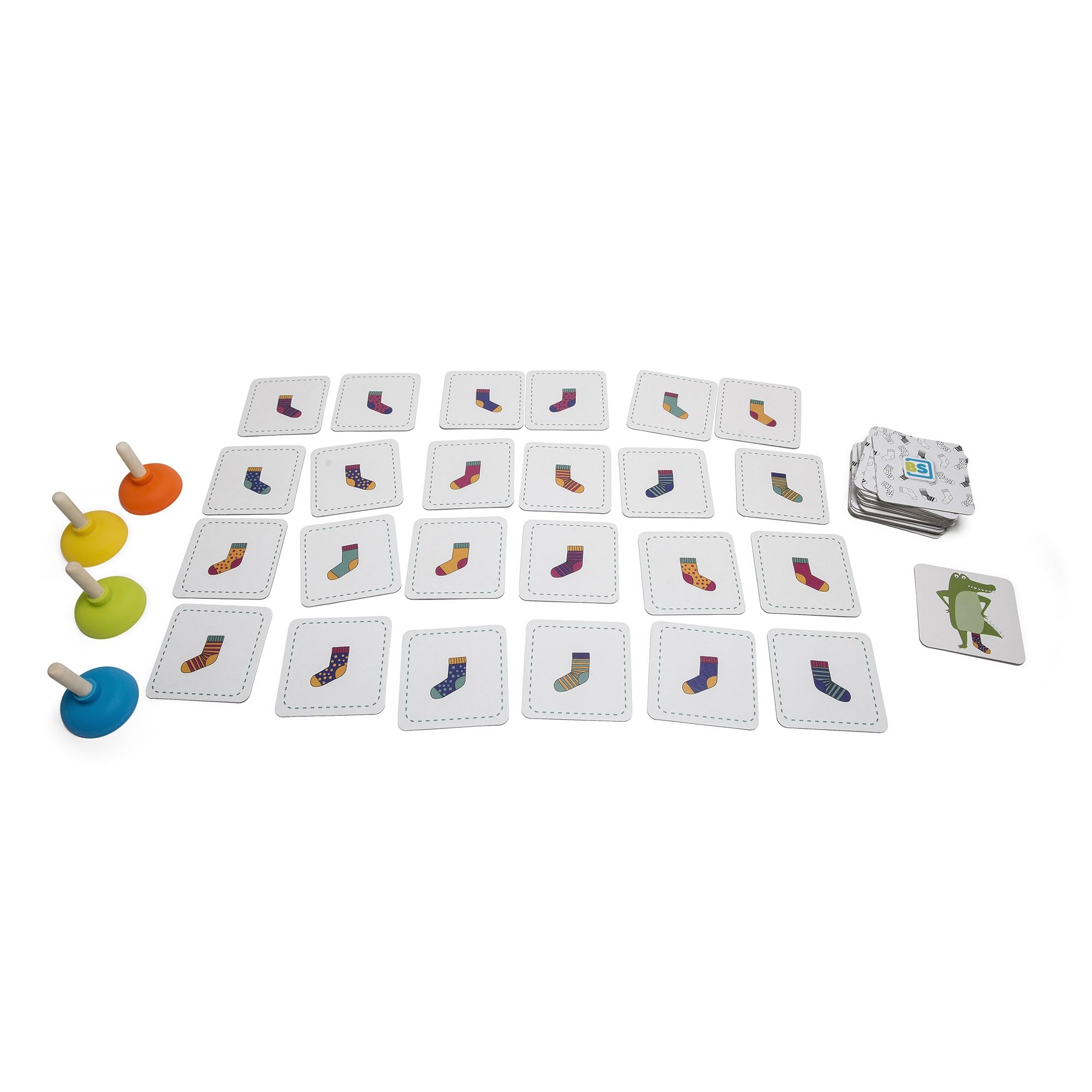 BS Toys GA350 skarpety krokodylkowe, zabawka dla dzieci, mieszanka