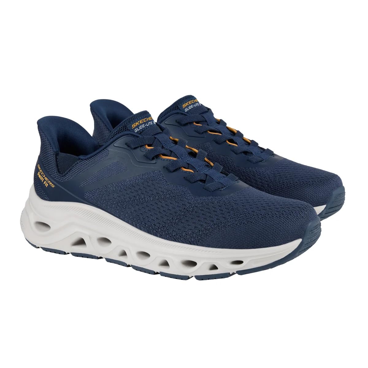 Skechers Herren Go Walk Glide Step 2.0 Vic, Marineblau/Schwarz, 13