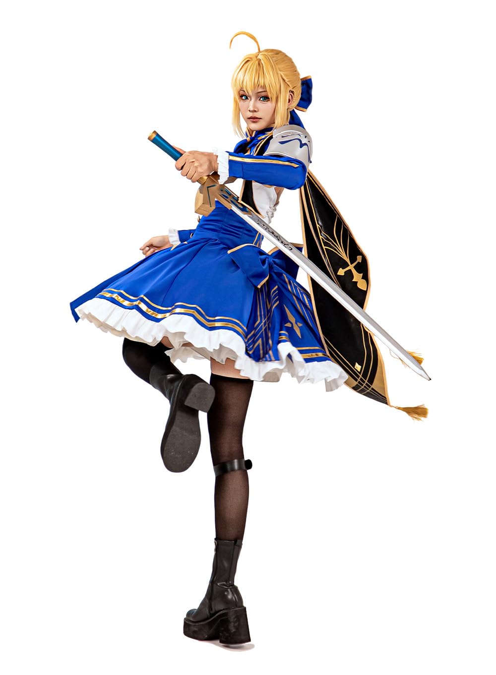 OSIAS Kobieta Gra Saber Kostium Cosplay
