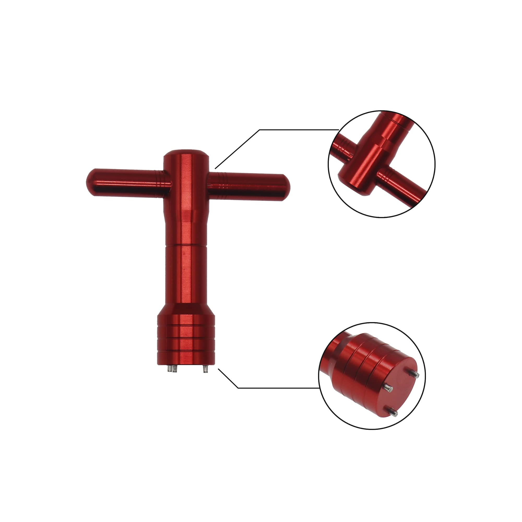 XFDACOV Chiave per pesi da golf, a 3 rebbi, compatibile con putter