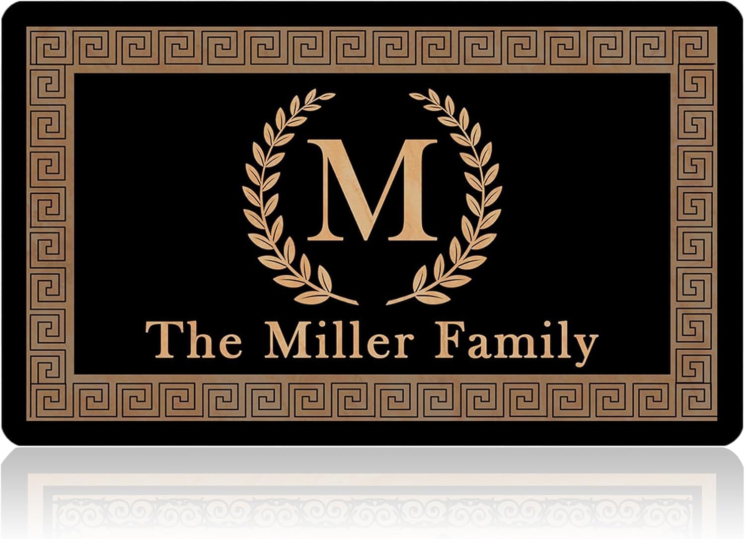 Personlized Welcome Mats Outdoor for Front Door - Custom Welcome Initials Door Mats Outdoor Entrance (30"*18")