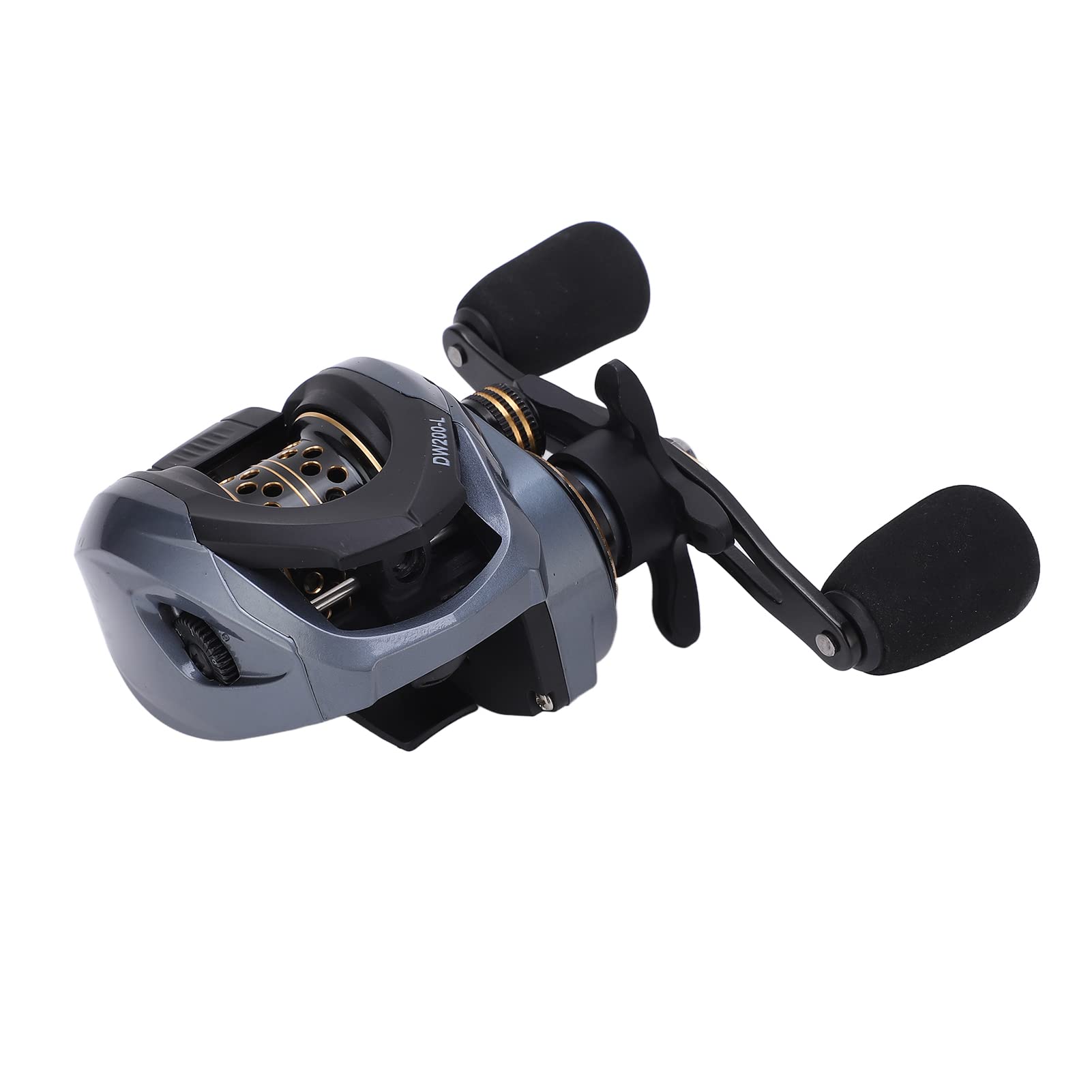 Carrete de Lanzamiento de Cebo, Carrete Baitcaster con relación de Velocidad Alta de 7,2:1 y 18+1 rodamientos, Dual de Freno centrífugo magnético, Copa de Alambre