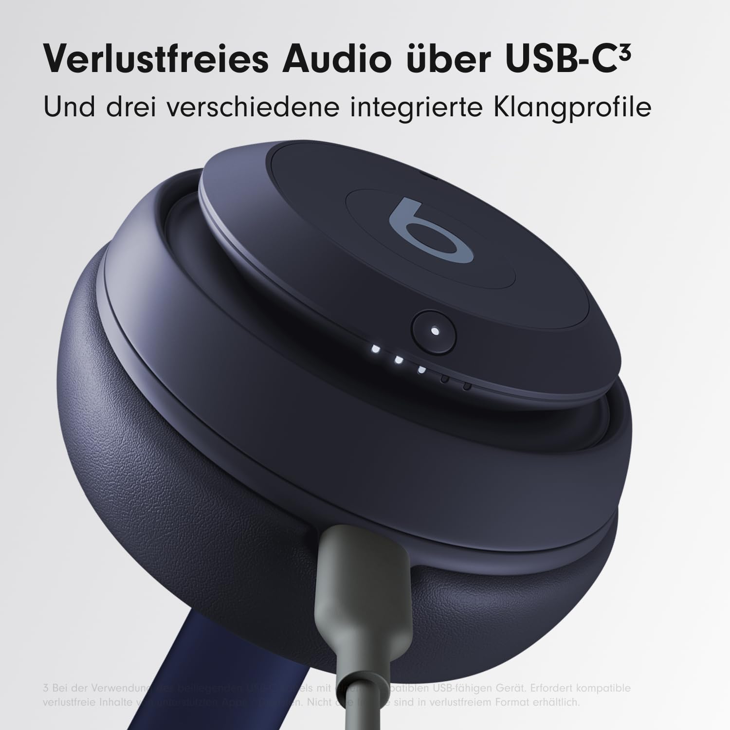 Beats Studio Pro – Komplett Kabellose Bluetooth Noise Cancelling Kopfhörer – Personalisiertes 3D Audio, USB-C verlustfreies Audio, Apple & Android Kompatibilität- Navy