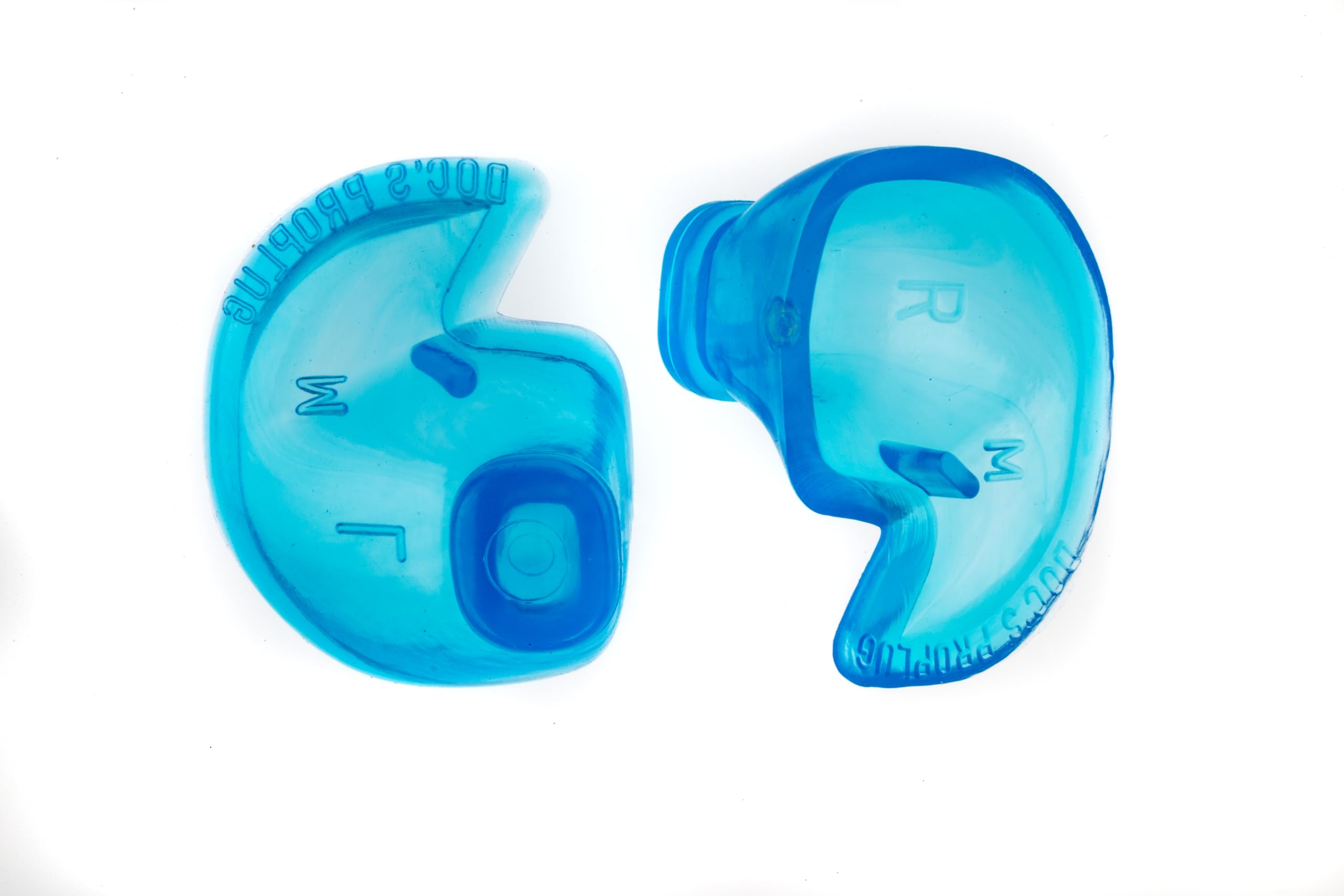 Medium – Doc's Proplugs non ventilé – Bleu – Sans fuite – Bouchons d'oreilles réutilisables pour la natation, le bain, l'utilisation industrielle légère | Bloque l'eau, le bruit et les irritations |