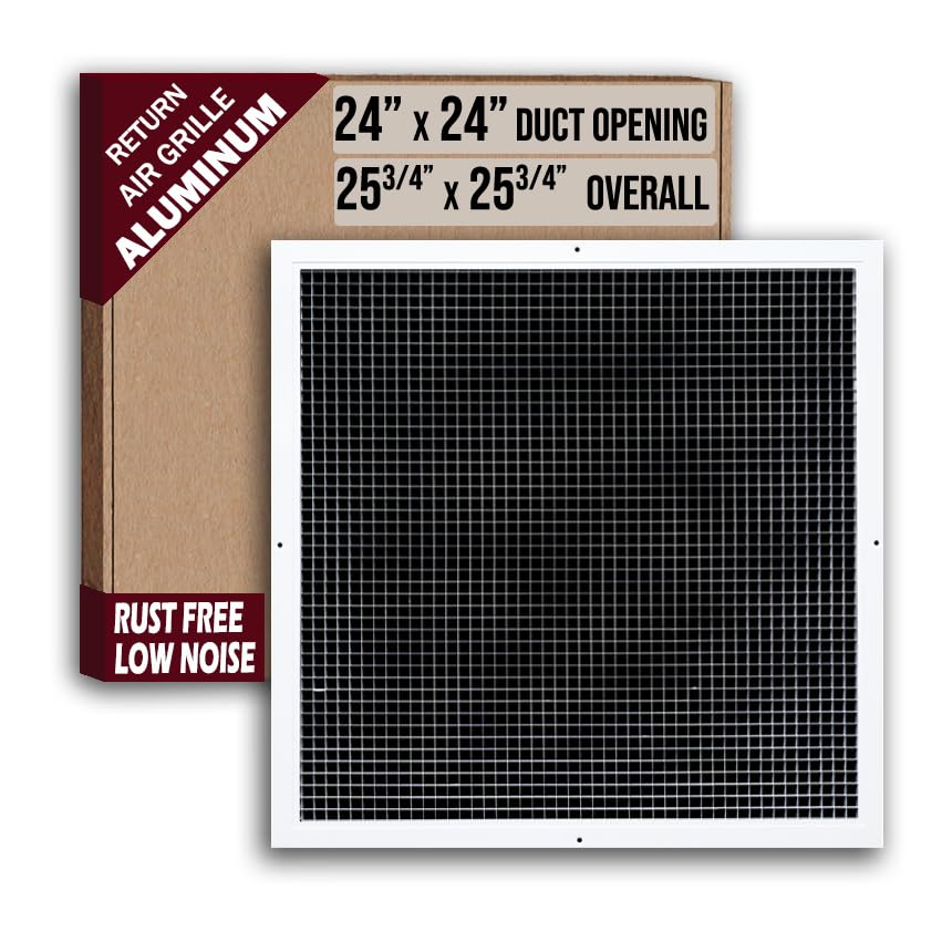 Paquete De 2] Se Adapta A Aberturas De Conductos De 8 X 16 Y 16 X 8 | Rejilla De Aire De Retorno De Caja De Huevo De Aluminio | Bajo