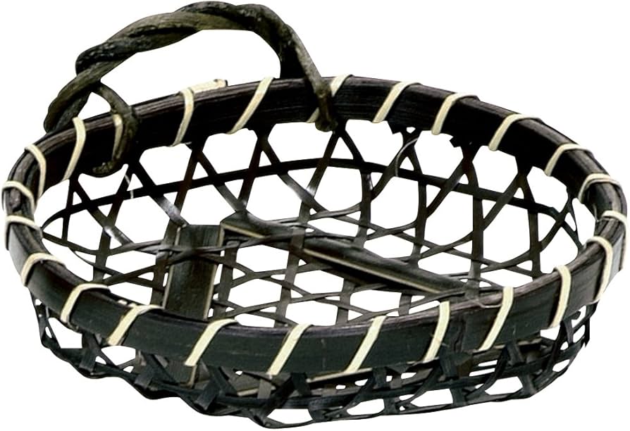 Amazon｜萬洋 日本製 染竹ユリカズラ付 小 21-548｜トレイ・盆