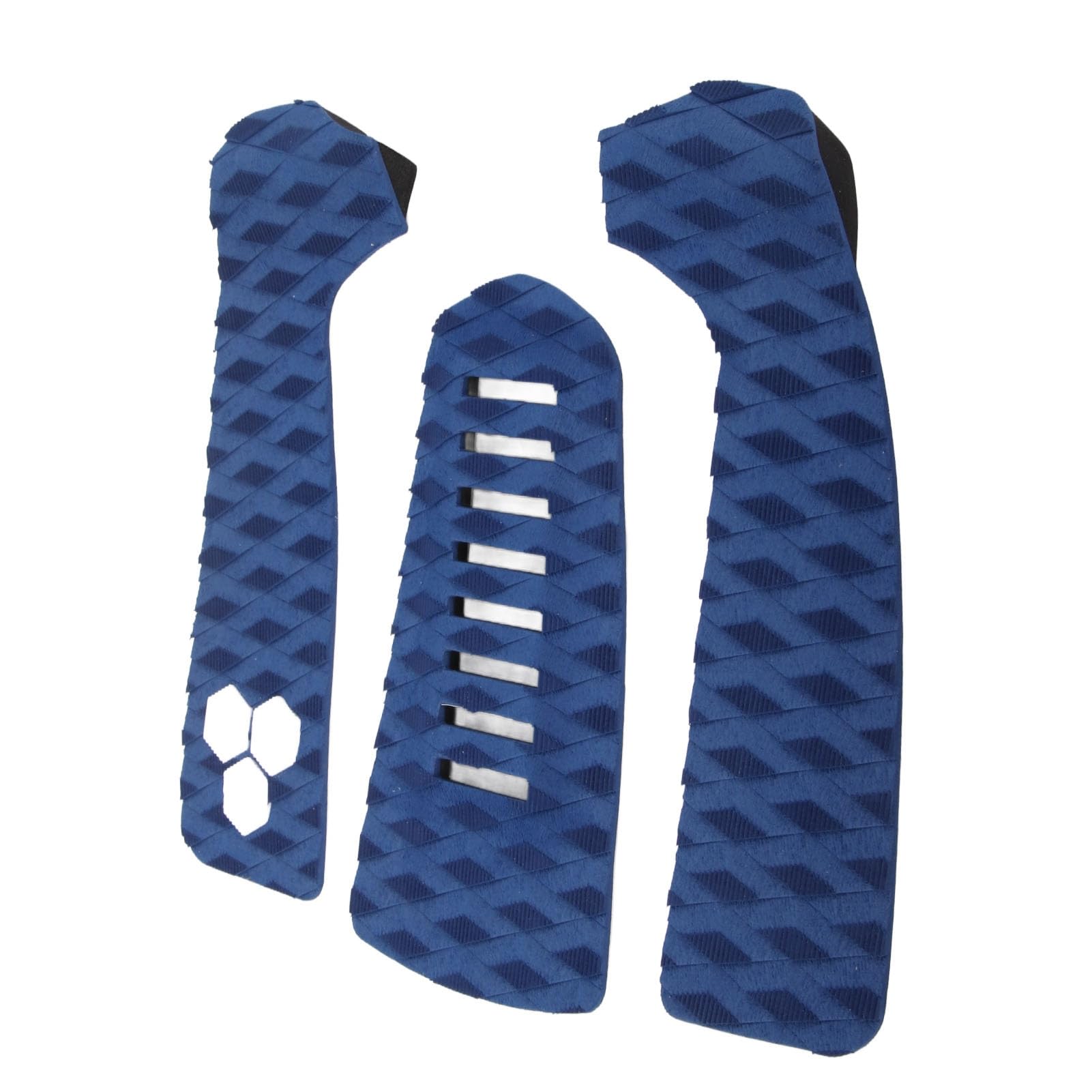 Sorandy 3 Piece EVA Surfboard Traction Pad, Non Slip Grip Stomp or Deck Pad, Trimmable Decking Sheet for Yacht Skimboard, Longboard, Fish Board, Shortboard (Blue), Sorandyfu0nvx6ckq-12