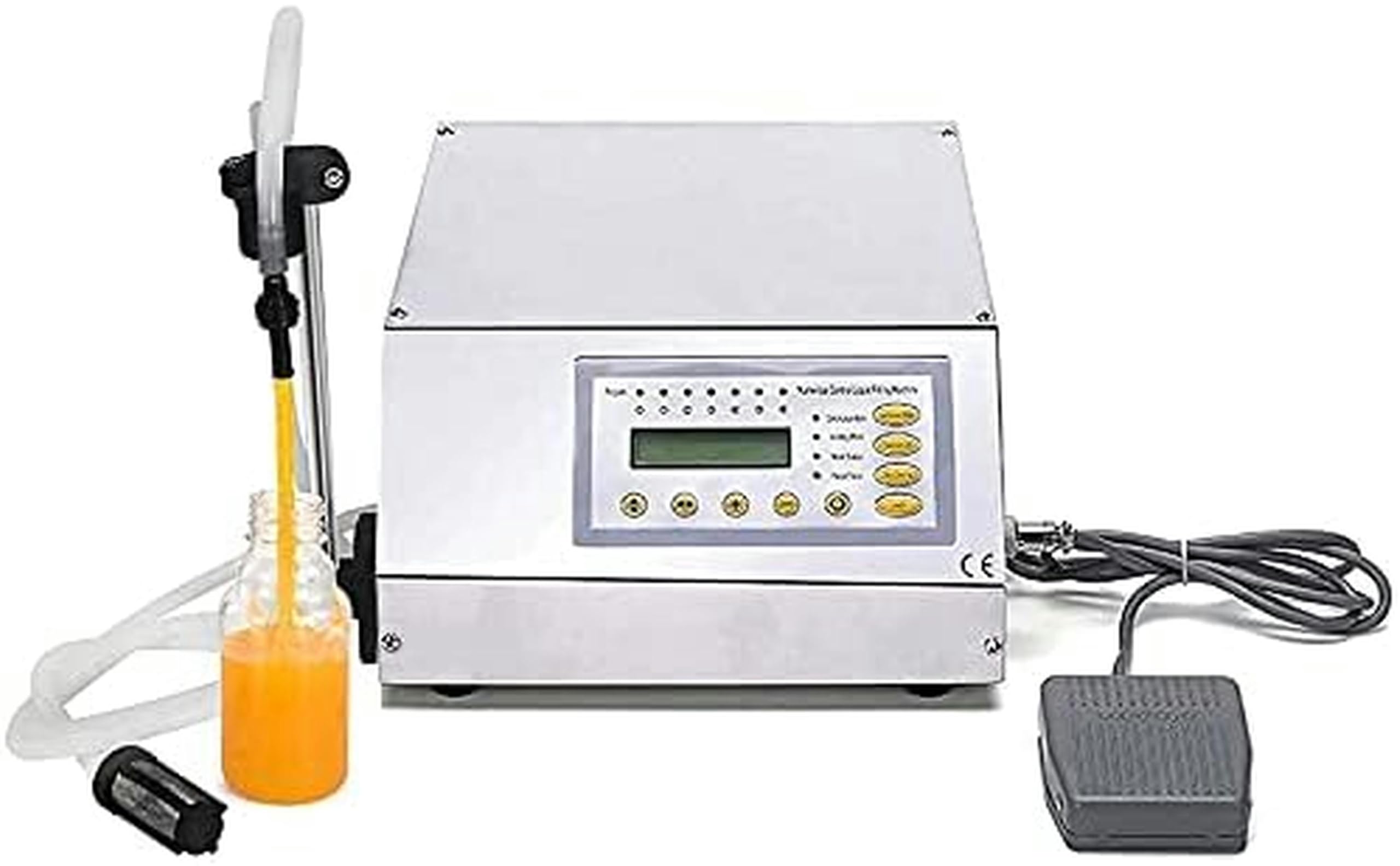 Macchina di Riempimento Liquido, 5-3500 Ml di Riempimento di Bottiglie, Pompa Diaframma di Imbottigliamento, Controllo del Liquido, Acqua, Succo, Olio Essenziale con Antigote Unico