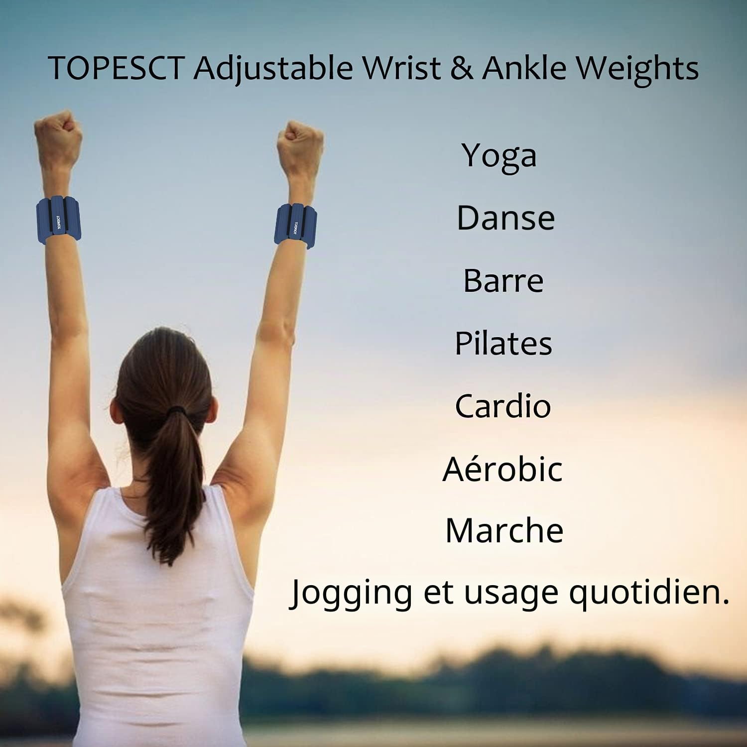 Lot De 2 Poids Réglables Chevilles Et Poignets 0,45 Kg - Accessoires Fitness Yoga Et Cardio Poids Fitness Yoga Lot De 2 Poids Réglables Chevilles Et Poignets 0,45 Kg - Accessoires Fitness Yoga Et Cardio Poids Fitness Yoga