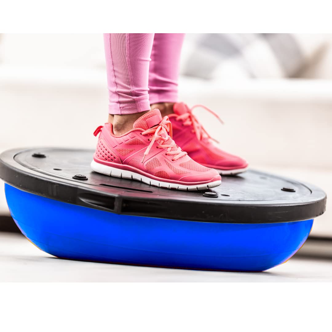 ATC Handels GmbH Balance Board Ball con fasce di resistenza e pompa, per fitness, yoga, ginnastica, fisioterapia o riabilitazione