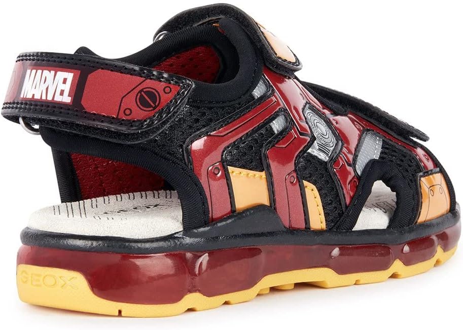 Geox Jongens J Android Boy sandaal, rood (navy red), 30 EU
