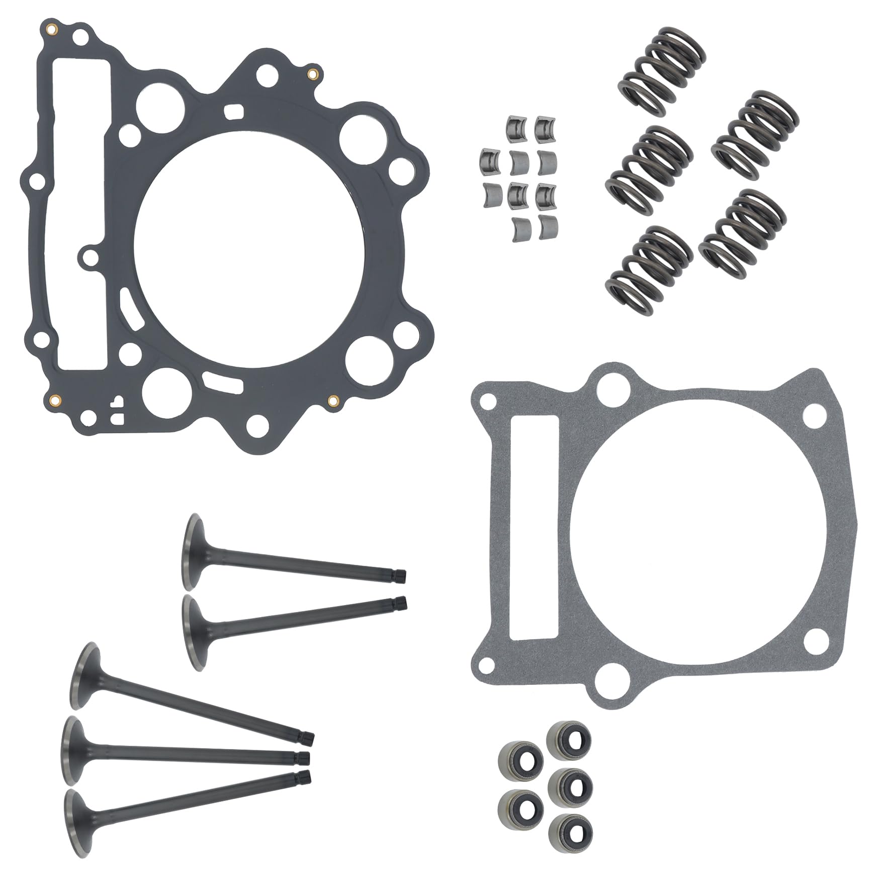 WFLNHB Engine Cylinder Head Intake Valve Head Top End Gasket Spring Kit Replacement for Yamaha Raptor 660R YFM660R 4X4 2001 2002 2003 2004 2005