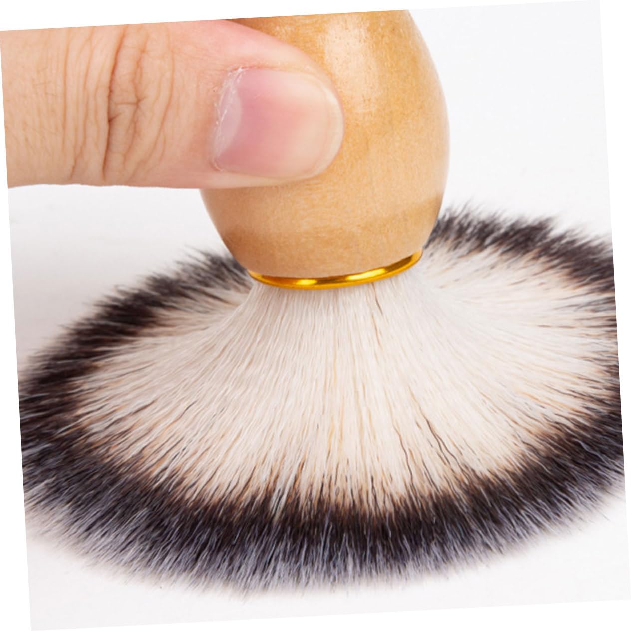 Healeved Men's Multi-function Shaving Brush Synthetic Nylon Foaming Brush Head for Salon Use