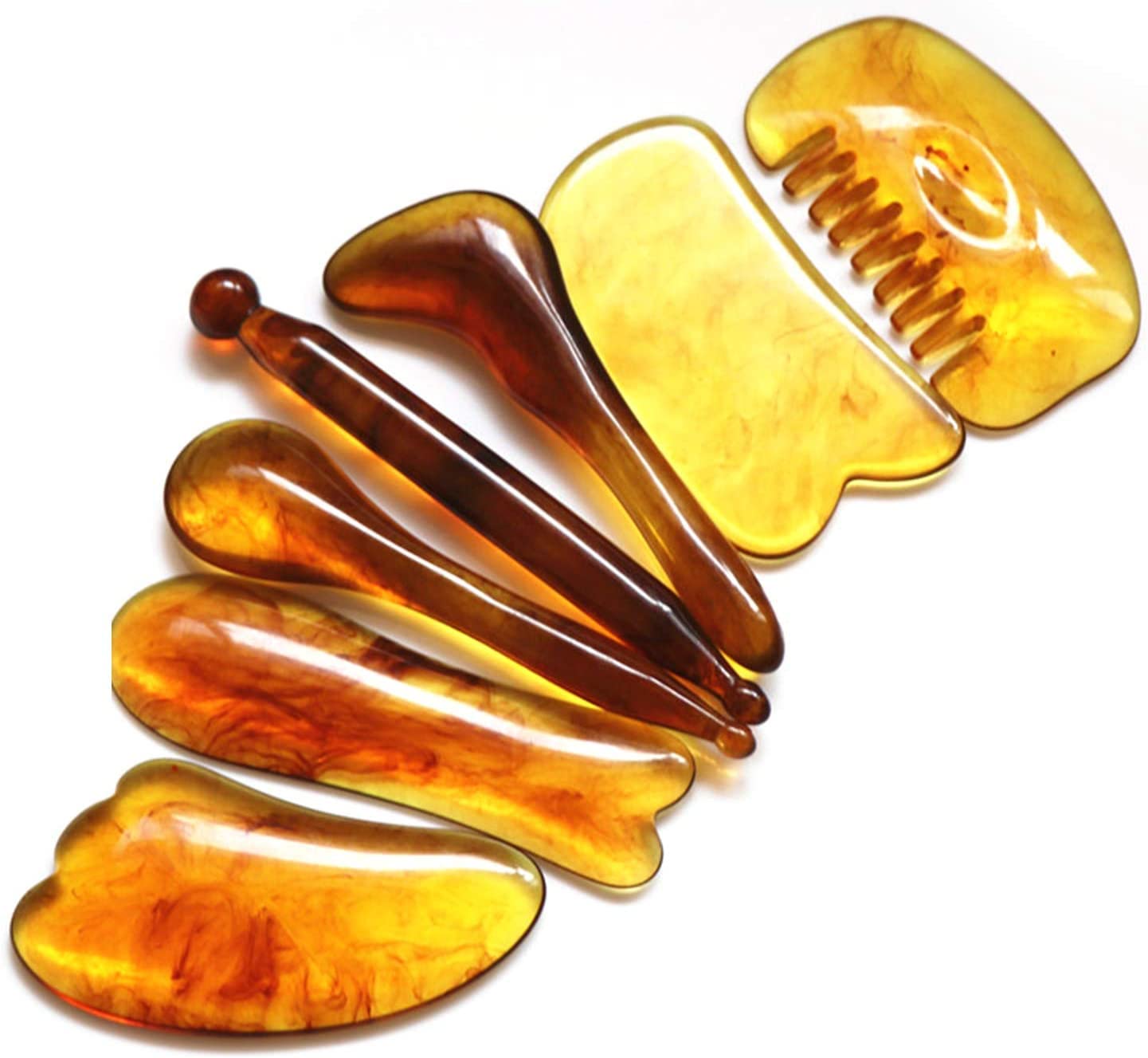 Outil de massage Gua Sha pour soulager les tensions du visage et illuminer la peau