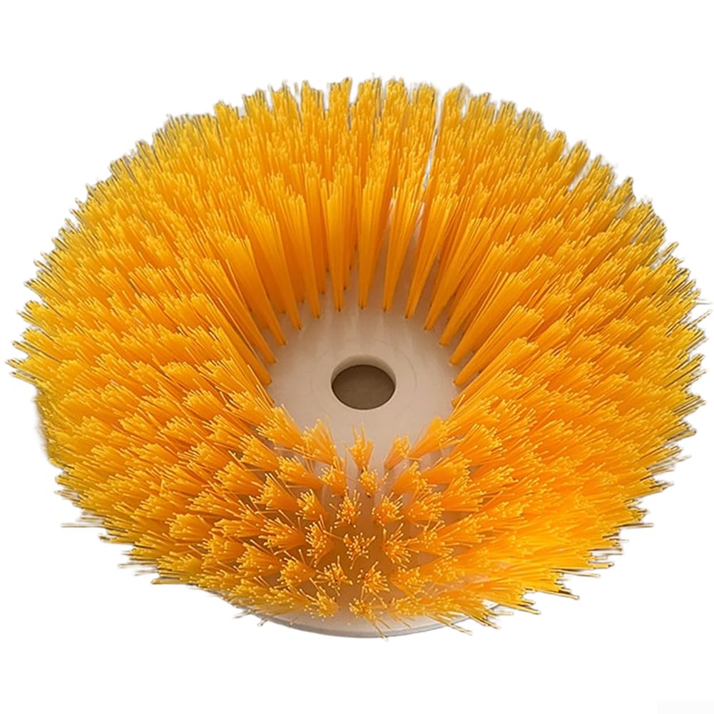 Spazzola elettrica ricaricabile per piastrelle e tappeti, spazzola ergonomica senza fili per pavimenti con testine in nylon (25,4 cm)