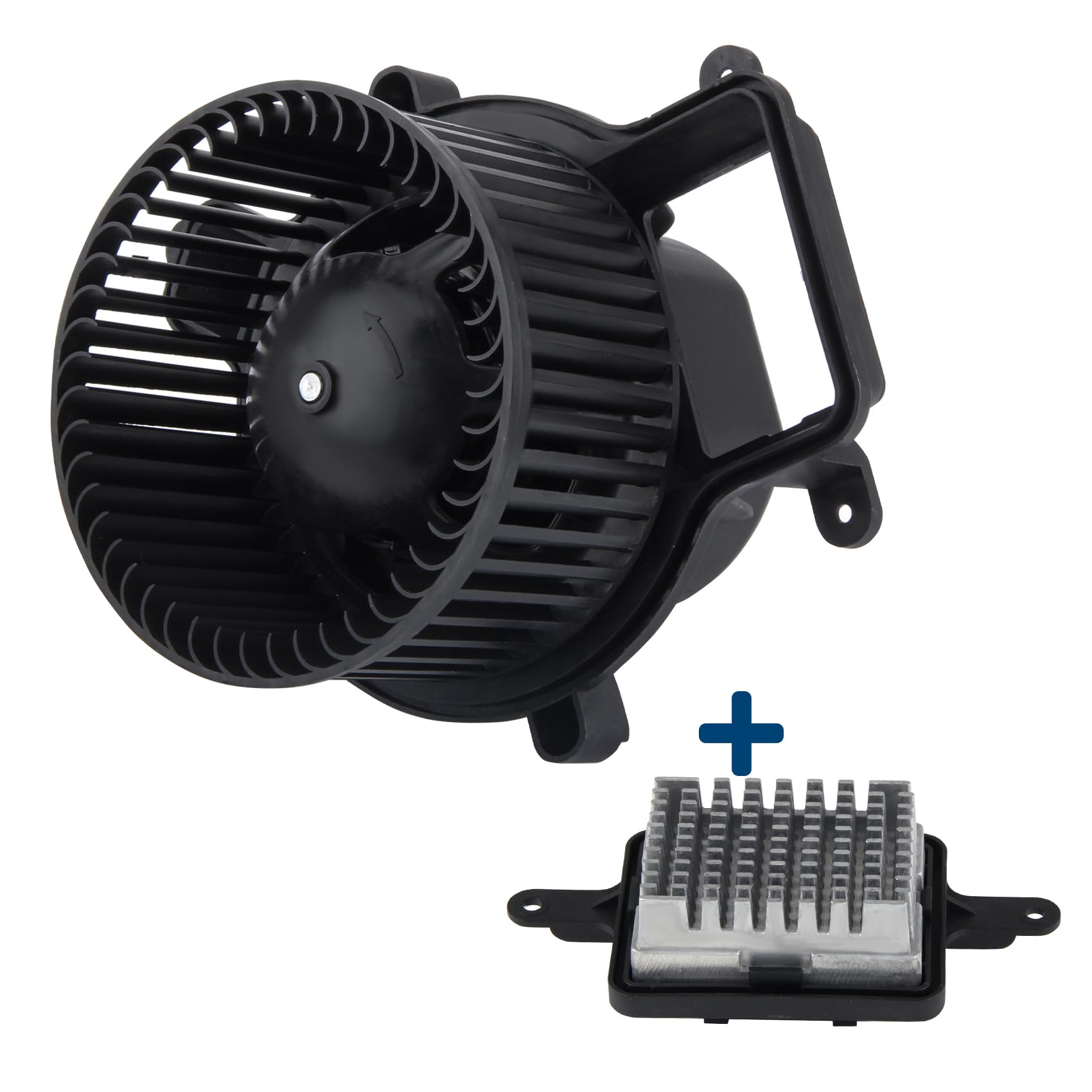 DOCAS Motore per ventola interna,Motore ventola di riscaldamento + regolatore 6441CQ 6441CP compatibile per Citroën DS5 Peugeot 3008 5008 DS DS 5 2009-2018
