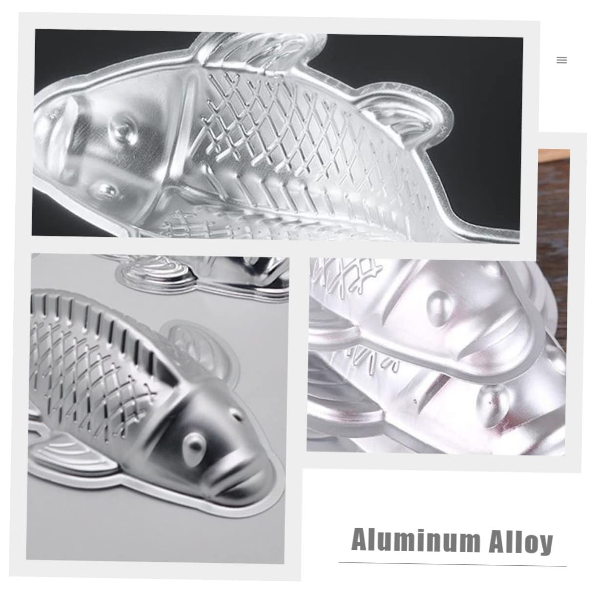 Zerodeko 2 Sätze Koi Fischform Backmischung Aluminium Mold Für Schokolade Jelly Pudding Und Reisgerichte Backwerkzeuge Für Zuhause Und Konditoreien 2 Stücke * 2