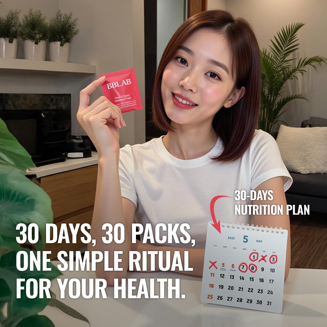 BB LAB 30 Days Miracle Beauty All-in-one Pack, Low Molecular Collagen, Elastin, Glutathione, Ceramide, Hyaluronic Acid, Multivitamins & Minerals, Calcium, Magnesium, Vitamin D — Amazon image 5